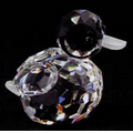 Optic Crystal Duck Figurine w/ Frosted Beak